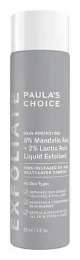 Skin Perfecting 6% Mandelic Acid + 2% Lactic Acid Liquid Exfoliant