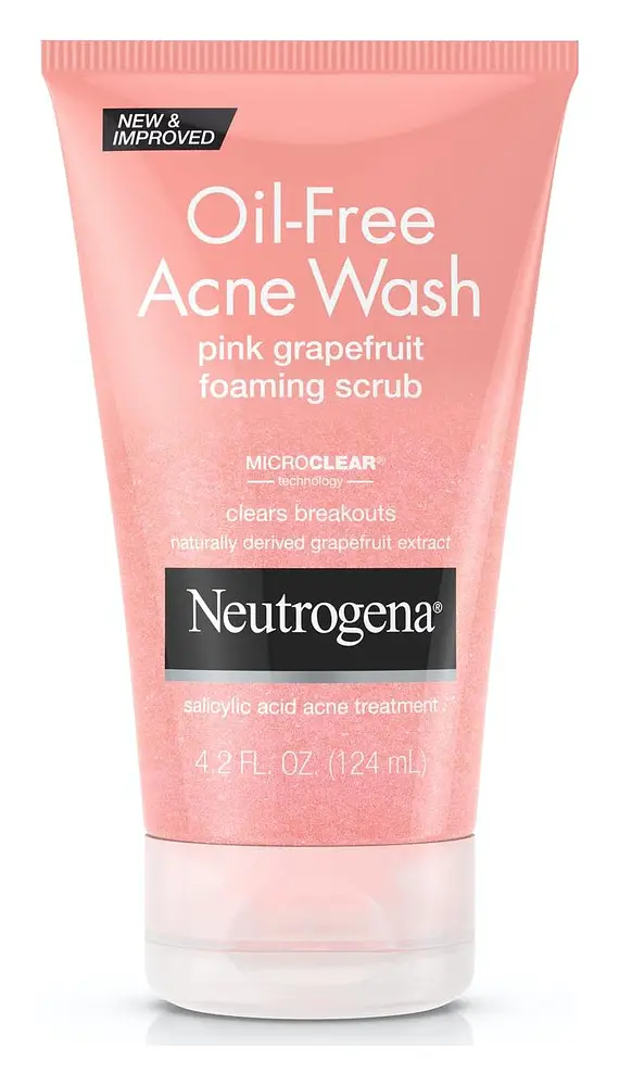 Oil-Free Acne Wash Pink Grapefruit Foaming Scrub